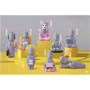 AMITOFO  Good Mindset  - Trend Secret Box- PEACEFUL CUTE BUDDH - FO LE U WORK SERIES BLIND BOX -（FO 了Ü) 佛系盲盒  (TC)