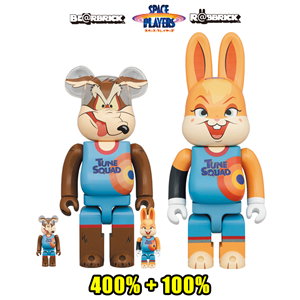 BE@RBRICK WILE E. COYOTE + R@BBRICK LOLA BUNNY 100％ & 400％ (Set of 2) - Space Jam: A New Legacy (TC)