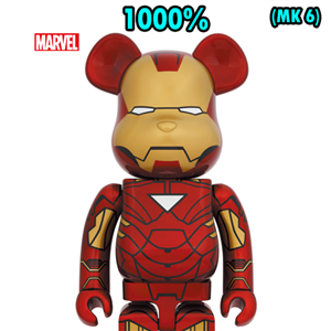 BE@RBRICK IRON MAN MARK VI (MK6) 1000%  (TC)