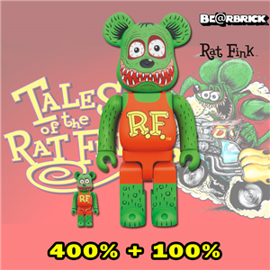 BE@RBRICK RAT FINK(TM) 100% & 400% (TC)