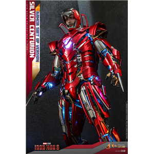 Hot Toys MMS618D43 1/6 Iron Man 3 - Silver Centurion (Armor Suit Up Version) (KU)