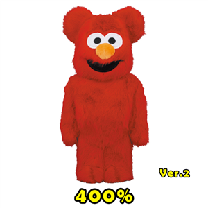 Be@rbrick ELMO Costume Ver.2.0 - 400％  **ขนจะยาวและละเอียดกว่าVer.1 และ ไม่สามารถถอดชุดออกได้  (TC)