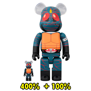 BE@RBRICK Kamen Rider Amazon  100％ & 400％ (仮面ライダーアマゾン)(TC)