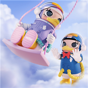 MEGA SPACE MOLLY 400% Donald Duck + Daisy (Set of 2) (TC)