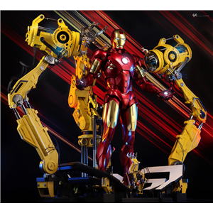 ***Display - Hot Toys QS021 1/4 Iron Man 2 - Iron Man Mark IV with Suit-Up Gantry (KU)